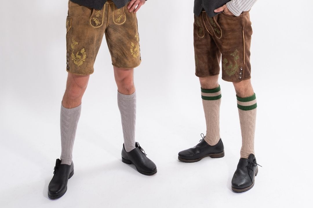Trachtensocken mit Umschlag und Streifen - A-Plus Content - Outfit 