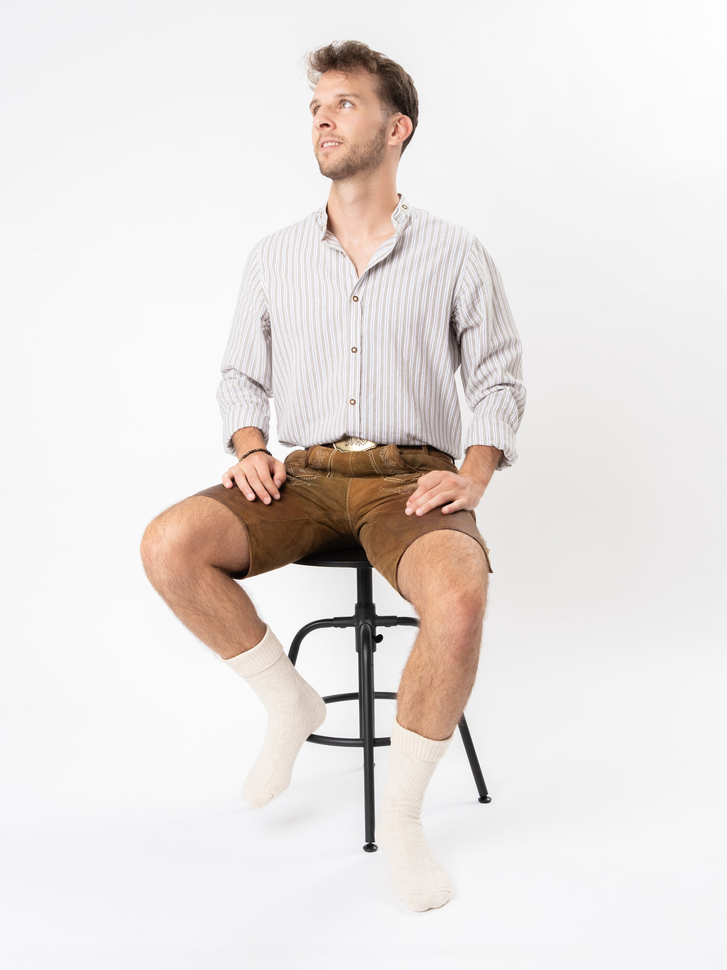 Trachtensocken kurz - Beige - Look