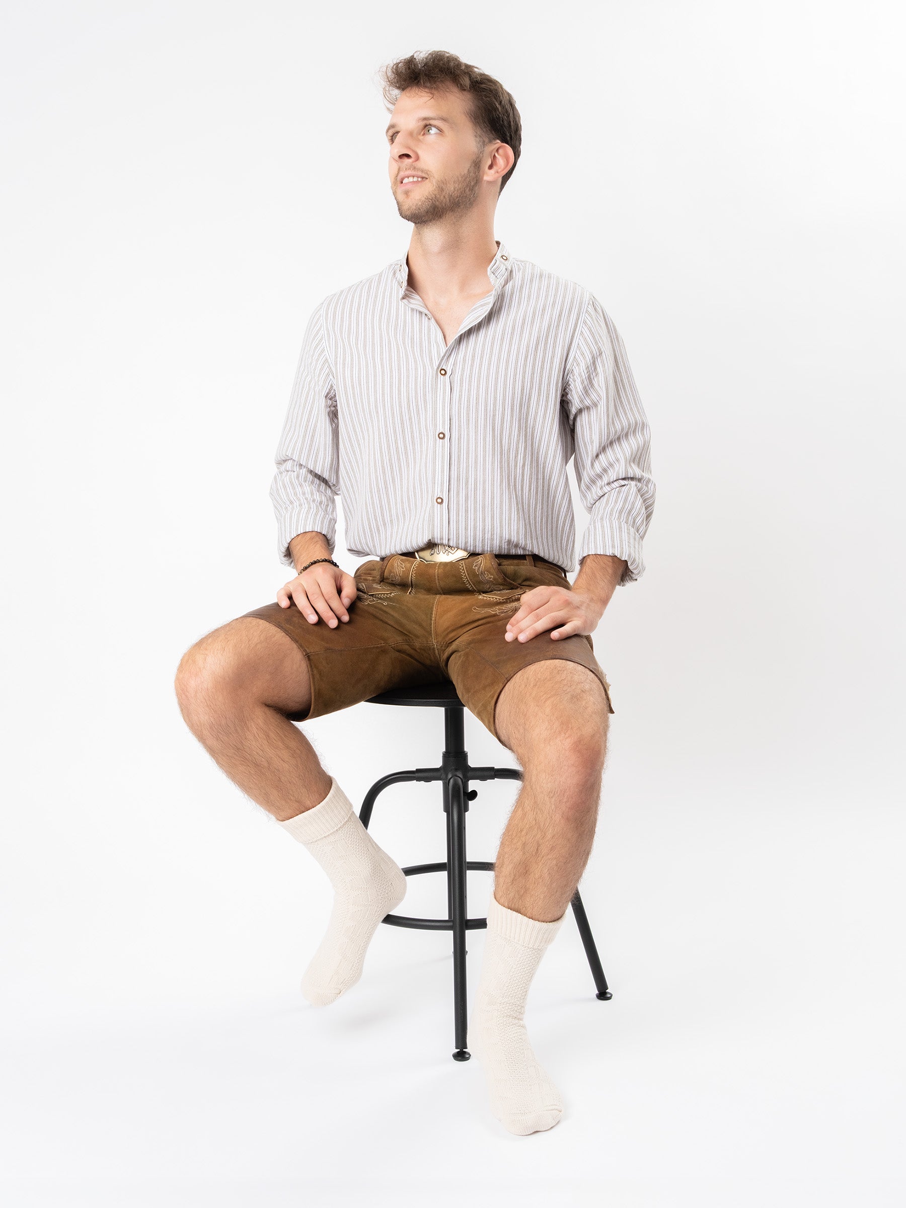 Trachtensocken kurz - Beige - Look