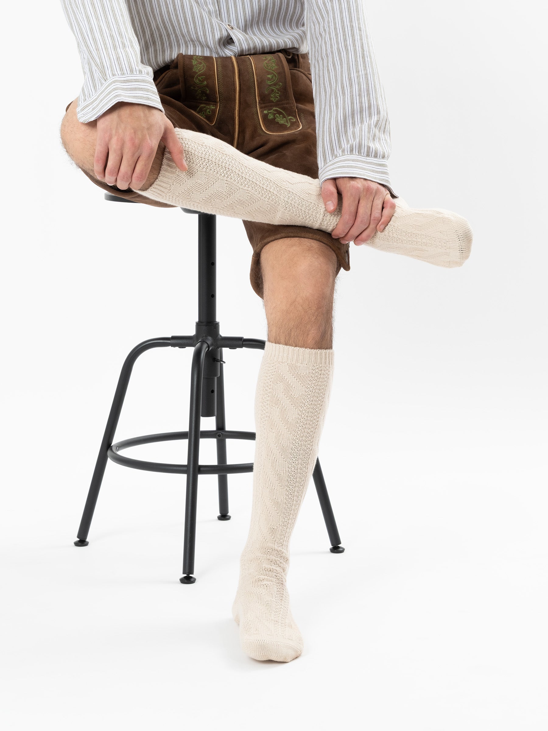 Trachtensocken lang - Beige - Outfit