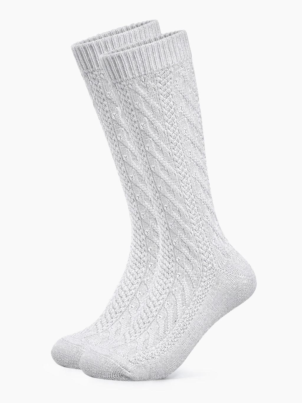 Trachtensocken lang - Hellgrau