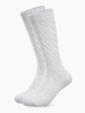 #farbe_Gry Trachtensocken lang - Hellgrau