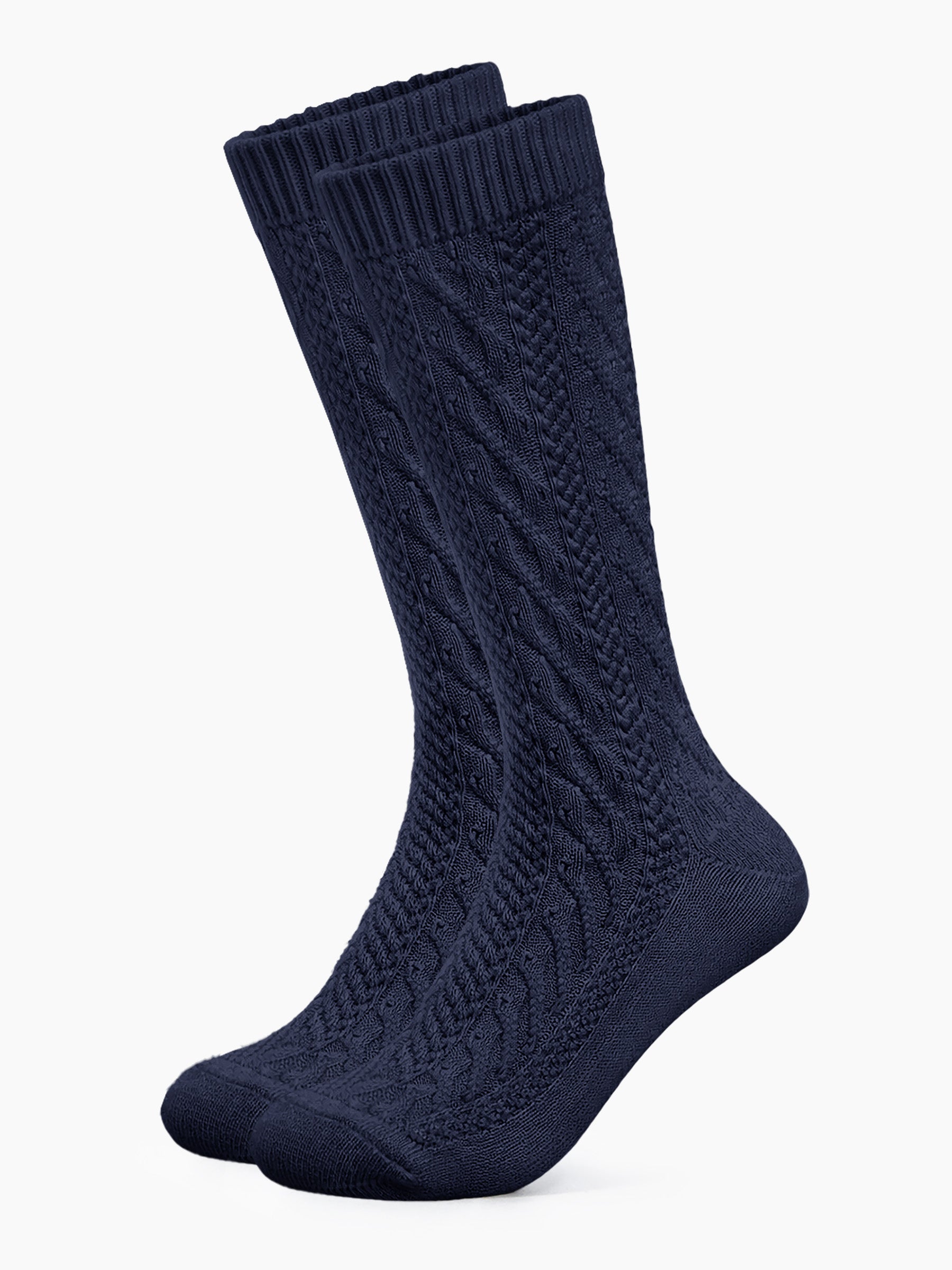 Trachtensocken lang - Dunkelblau