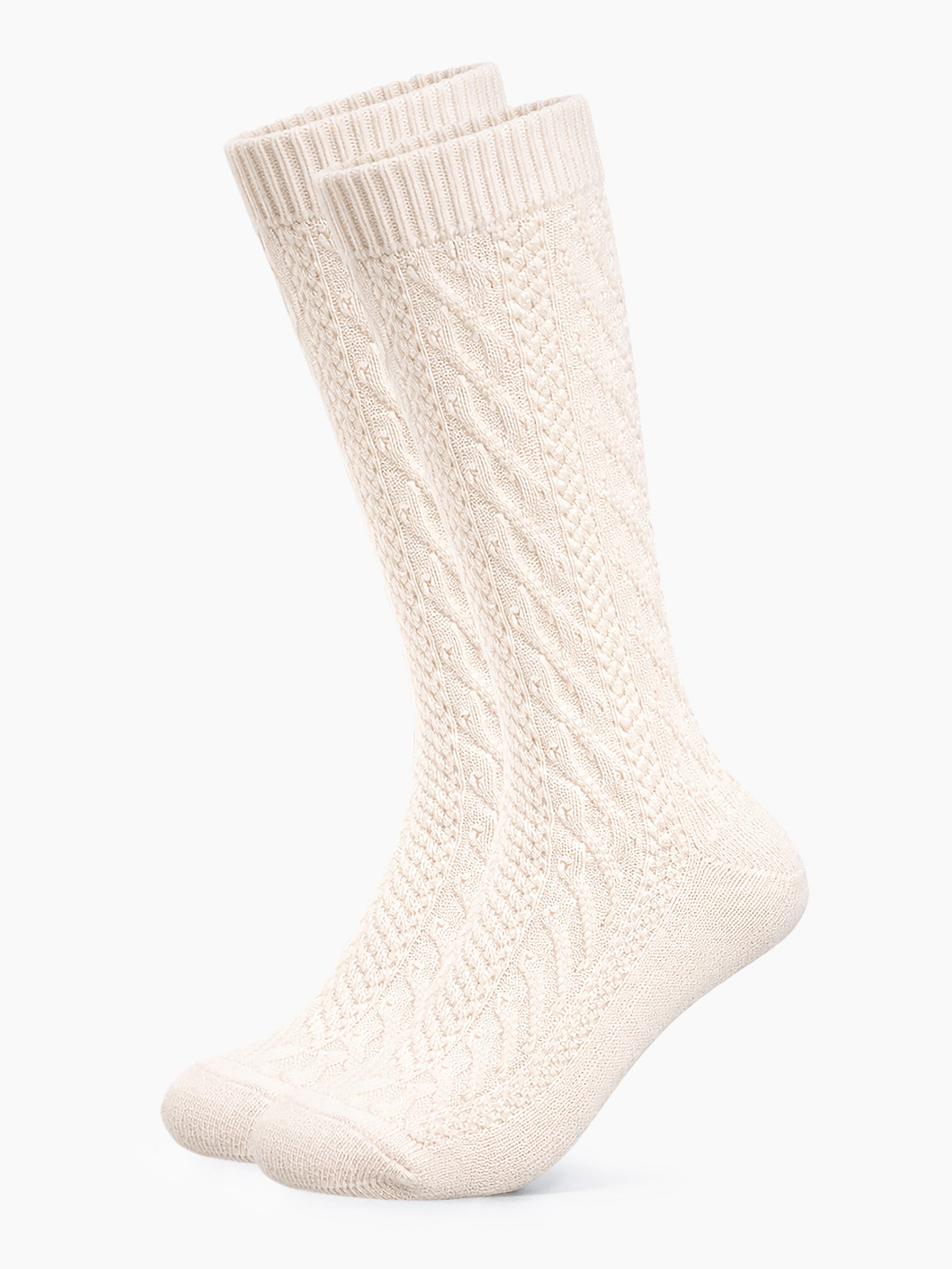 Trachtensocken lang - Beige
