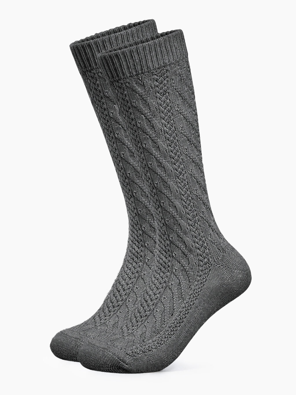 Trachtensocken lang - Dunkelgrau