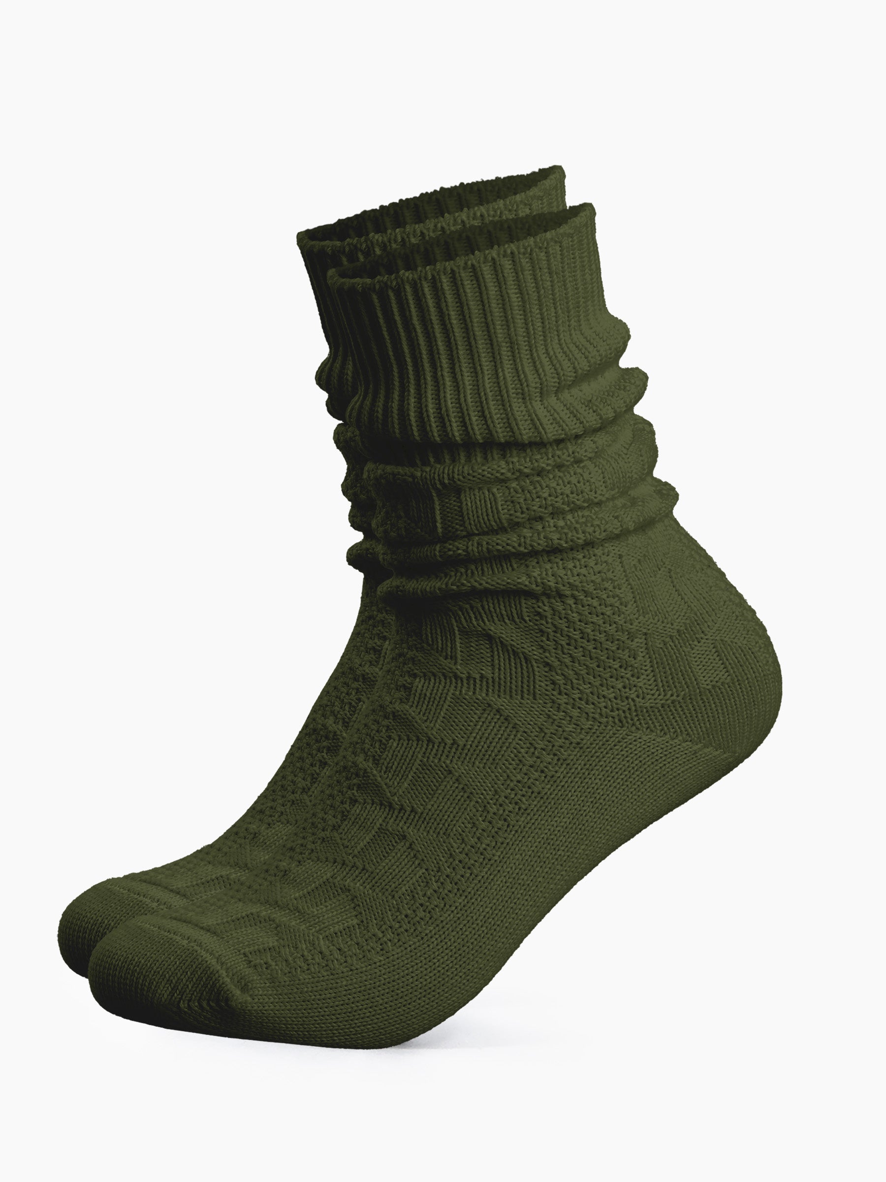 Trachtensocken kurz - Waldgrün